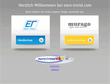 Tablet Screenshot of euro-trend.com